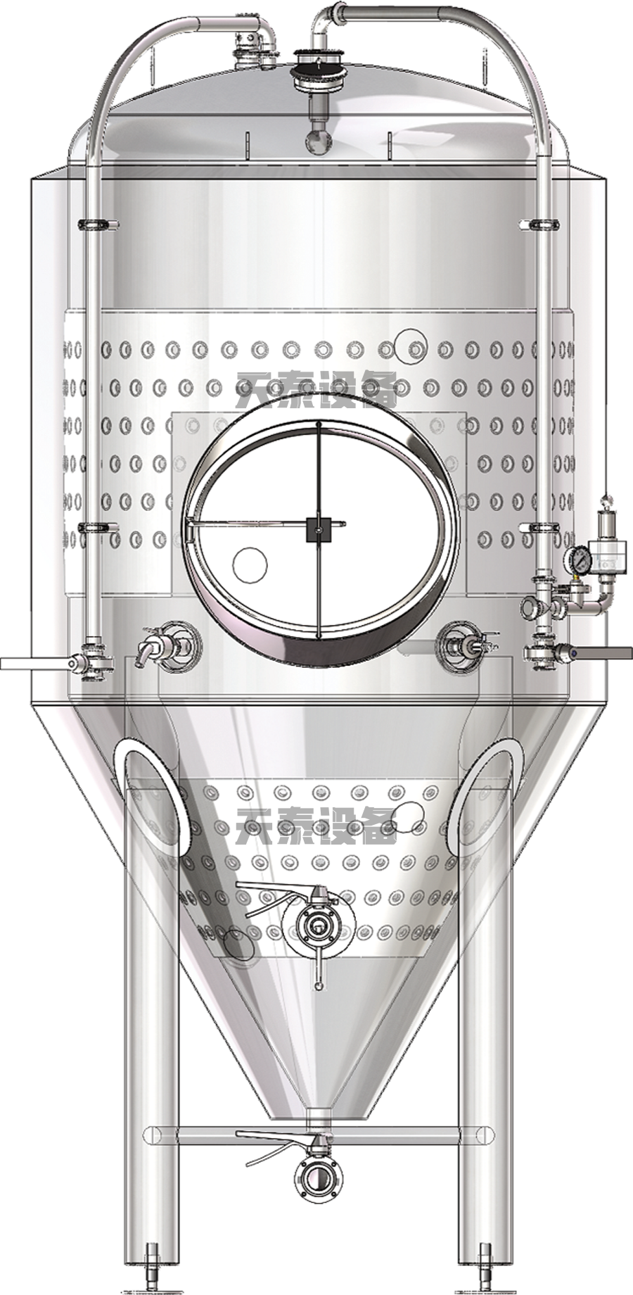 天泰錐型啤酒發酵罐